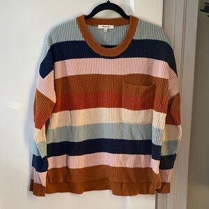 Madewell Colorblock Crewneck Sweater